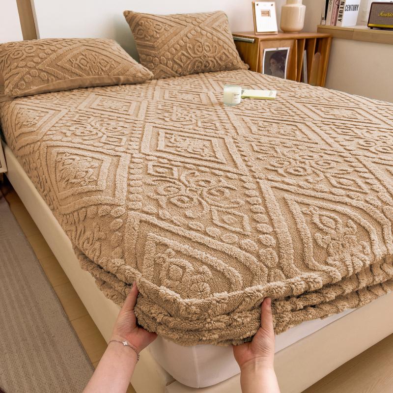 Простыня на резинке - Эластичное постельное белье Глубокий карман Защитный чехол для матраса Простыни для двуспальной, королевской и кинг-сайз кровати