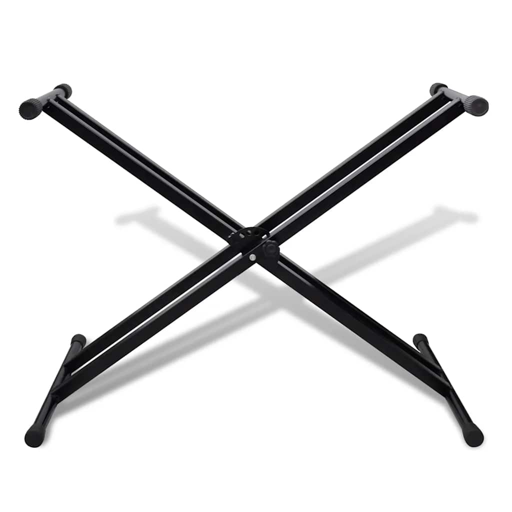 Adjustable Double Reinforced Keyboard Stand X Frame