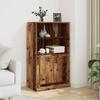 VidaXL Highboard Old Wood 60x35.5x103.5 Cm Engineered Wood, Cabinet, Storage Cabinet, Highboard, Cabinet 857147