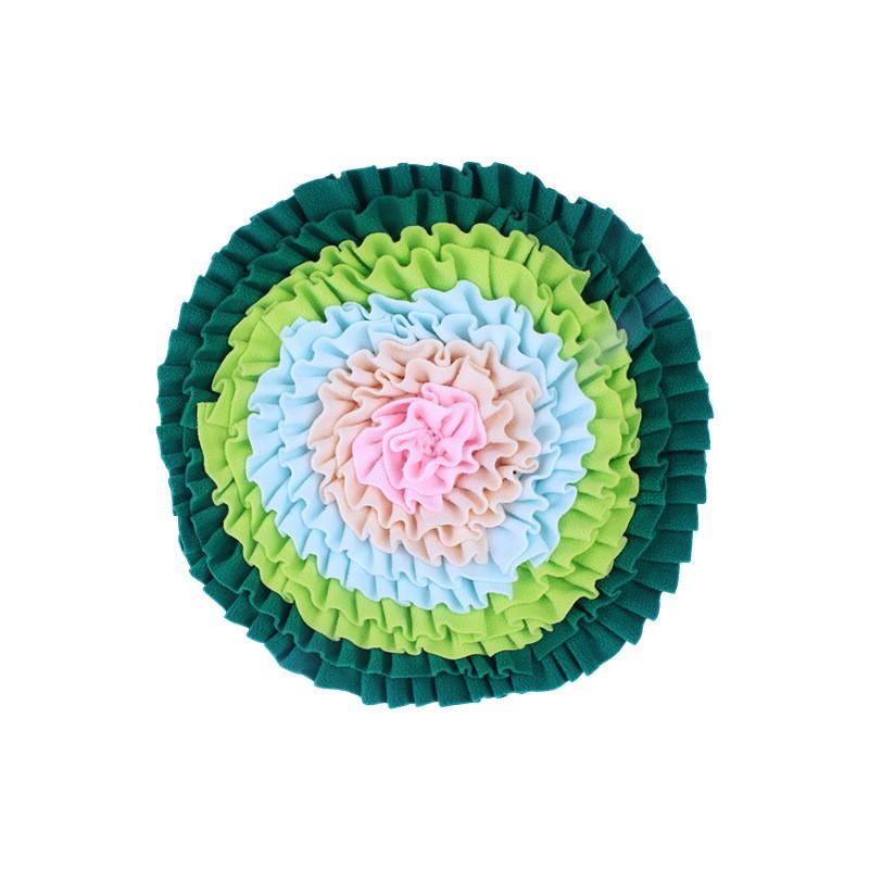 Dog Snuffle Mat Slow Feeder Puzzle Toy Small Medium Breeds - Scent Tracking Enrichment Pad Of Fleece Fabric