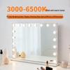 Large Smart HD LED Makeup Mirror with Rechargeable Fill Light