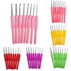8 Sizes 2.5-6mm Soft Plastic Handle Home Aluminum Alloy Crochet Knit Hook Needles