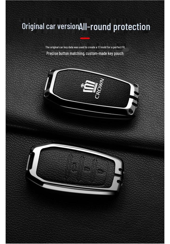 Высококачественный металлический корпус ключа для старой Toyota Crown - Подходит для ключа Crown Land