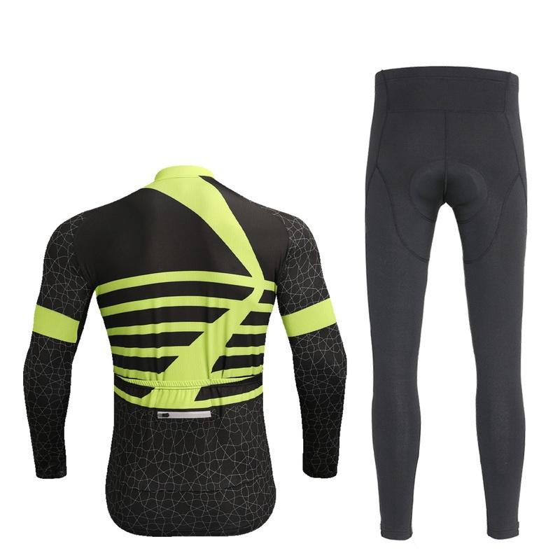 Дышащие велосипедные майки, комплект одежды для велоспорта, быстросохнущая мужская велосипедная одежда с длинными рукавами, костюм, колготки