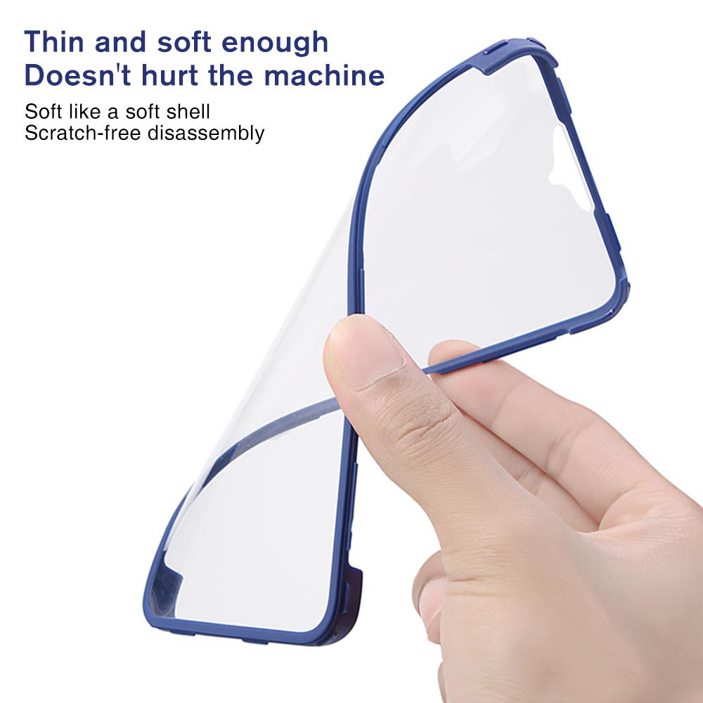 Силиконовая 360 ° Двусторонняя пленка для Samsung Galaxy A51Case, защитная пленка для экрана, бампер, чехол