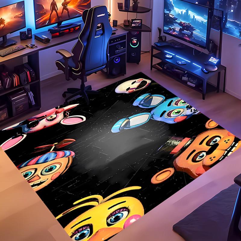 1pc Five Nights at Freddy's Entrance Mat, Non-Slip Mat Area Rug,Room Decor, Outdoor Decor, Kitchen Rug,Doormat - Machine Washable, Easy to Clean