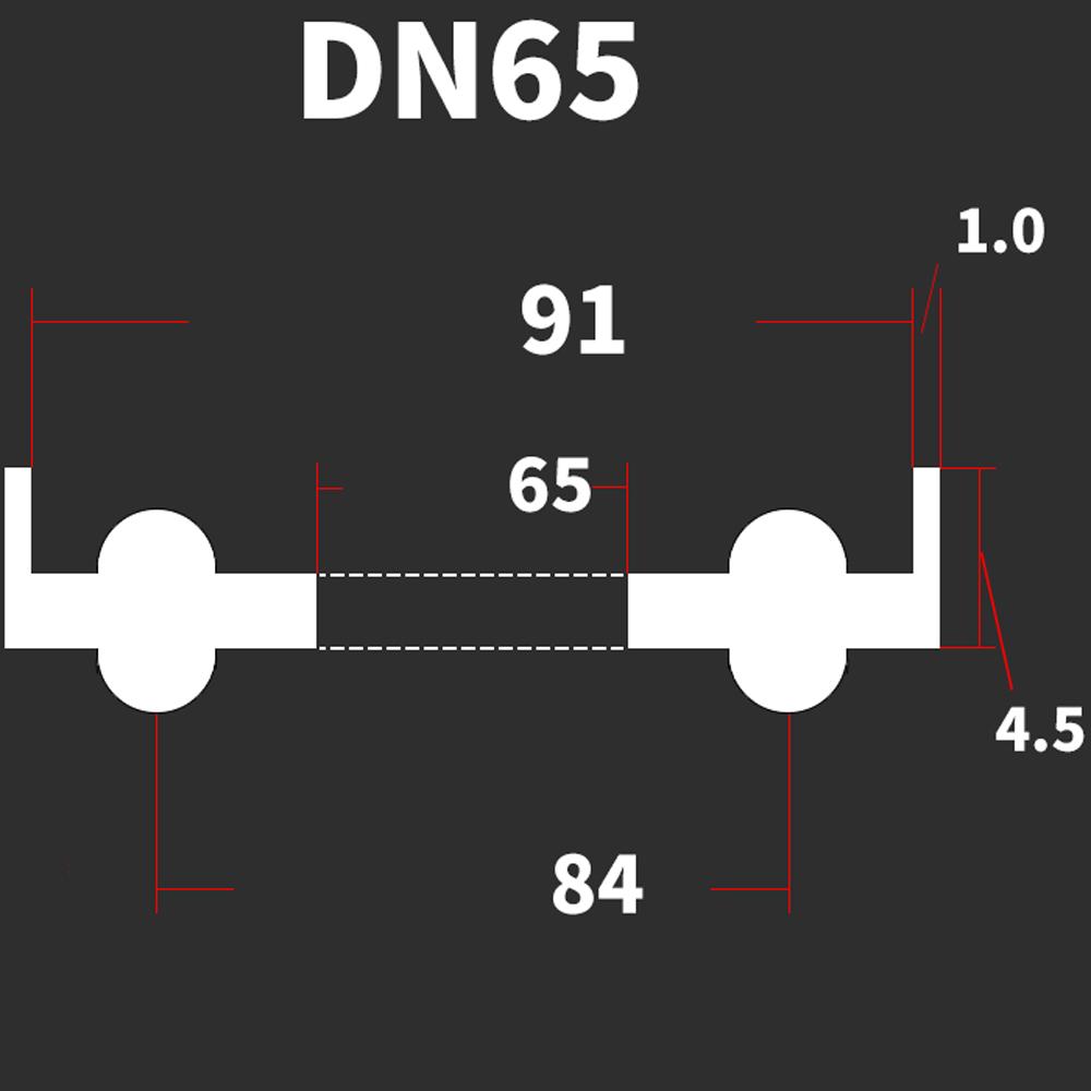 DN10-DN200 Стандарт DIN 3/4" 1.5" 2" -8" Тройной зажим EPDM Санитарная уплотнительная прокладка Лента для домашнего пивоварения