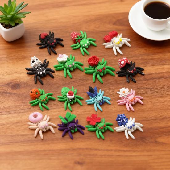 Yousheng 3D Printed Spider Ornament Mini Spider with Movable Joints Colorful Spider Fidget Toy for Kids And Adults Party Favors