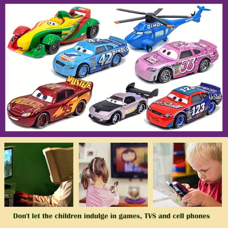 Классическая литая модель машинки Молния Маккуин из мультфильма Pixar Cars для веселой игры детей
