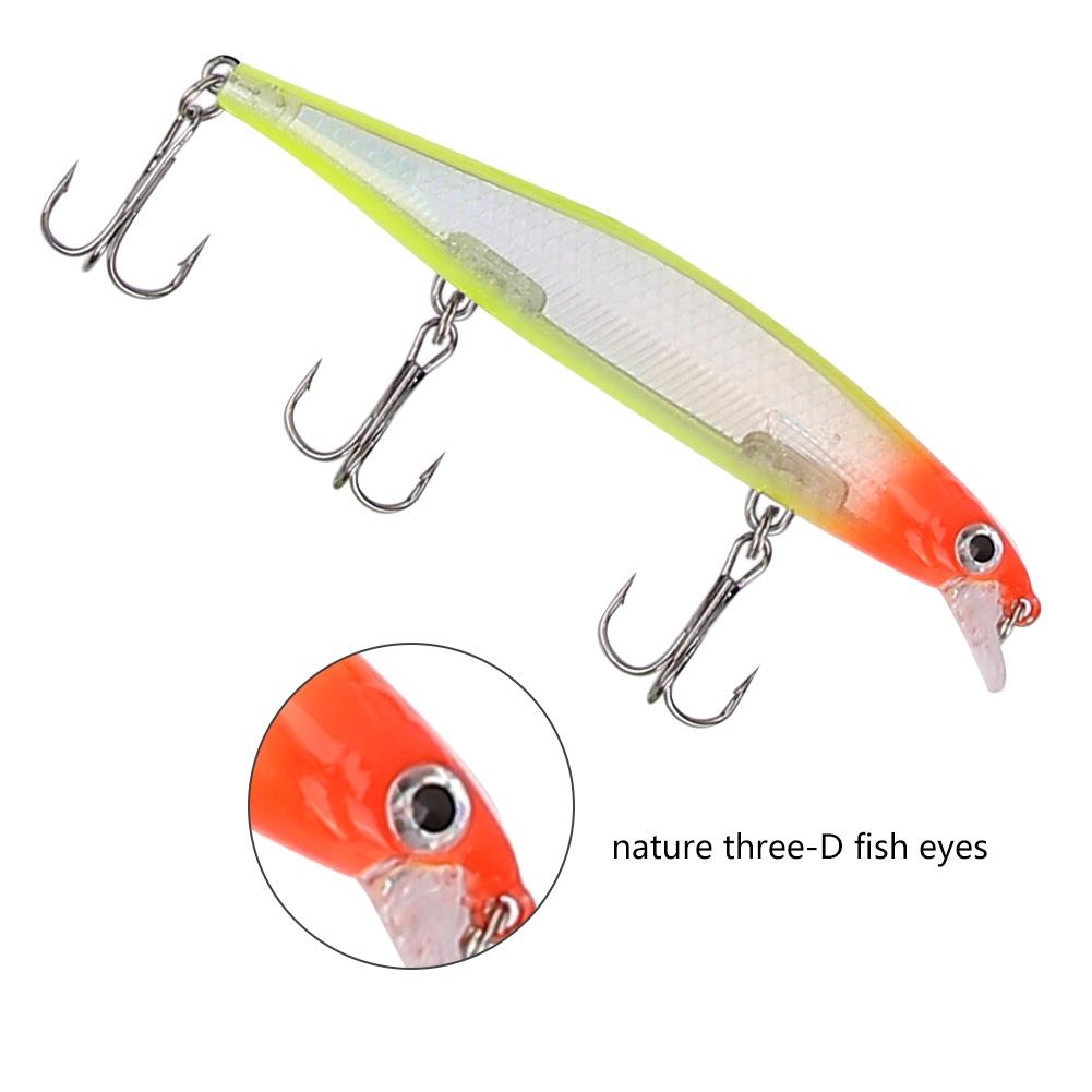 HENG JIA 11CM Vivid Lures искусственная приманка для ловли пескаря с крючками