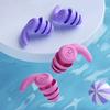 Silicone Earplug Sleep Noise Ear Plug Canceling Noise Reduction Waterproof Swimming Surfing Soft Rebound Protection Ears Foam