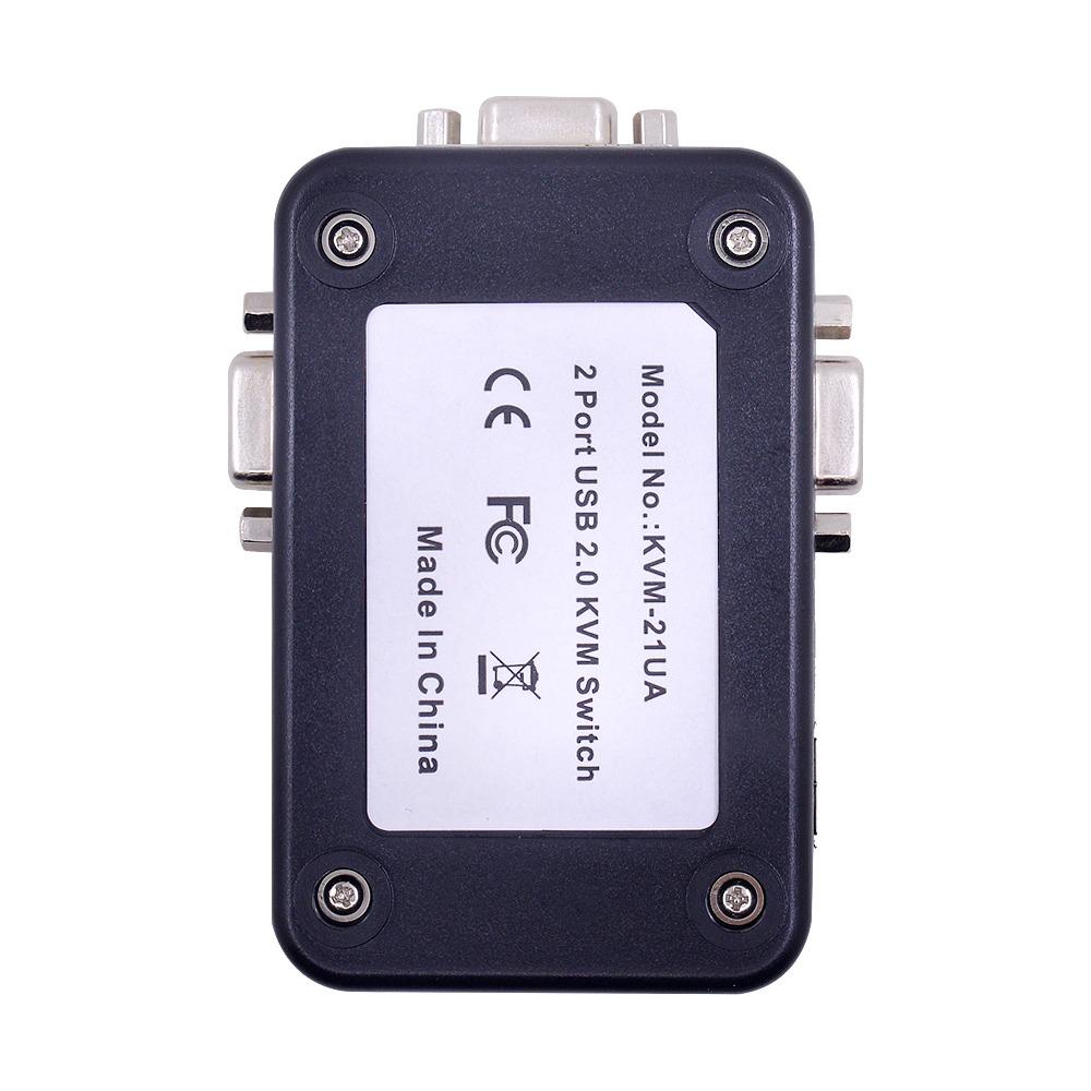 Switcher 2 Port VGA KVM Switch VGA USB 2.0 KVM Switcher for Computer/Mouse/keyboard/U Disk