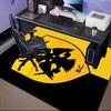 AEK AthensGolden And Black Crest Design Rug Office Floor Mat - Machine Washable for Bedroom, bedroom, livingroom, Room Decor Fan Gifts Christmas