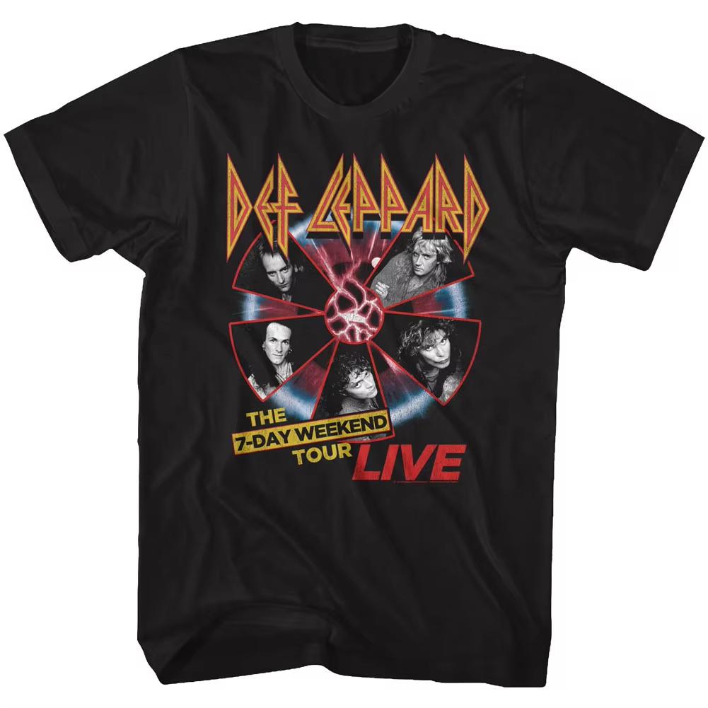 Летняя Модная Футболка Унисекс Винтажный Топ Def Leppard Тур '88 Футболка Хип-Хоп Уличная Одежда Оверсайз Футболка Y2K Готический Хлопковые Футболки