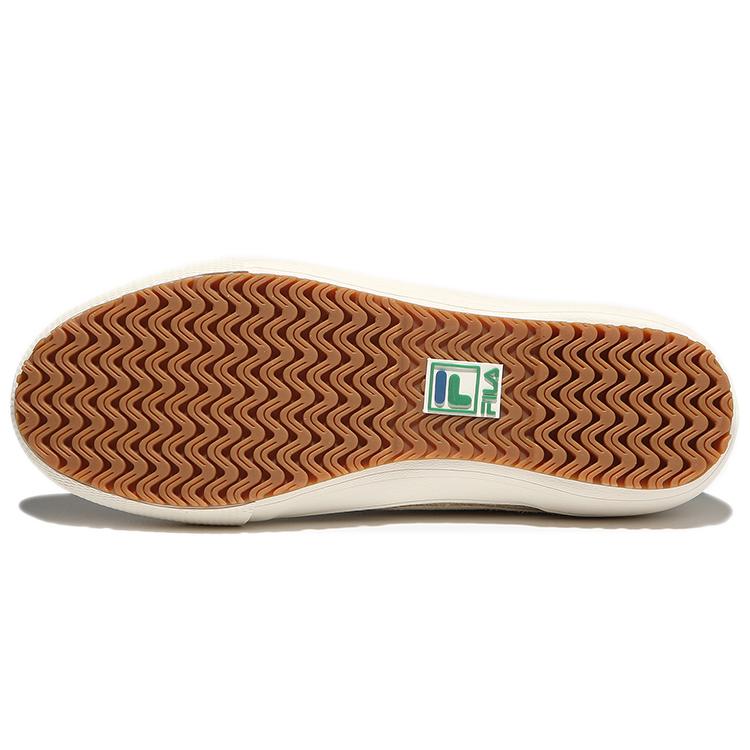 Fila Нескользящие Устойчивые к истиранию Низкие Кеды для Скейтборда Унисекс Кремово-Зеленые 1XM01594D_920