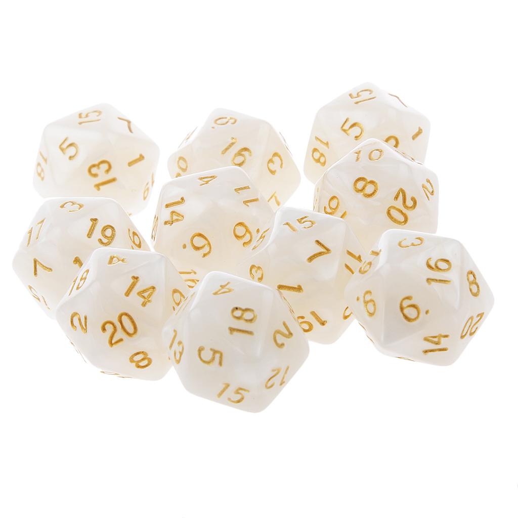 10pcs Twenty Sided D20 Playing Games