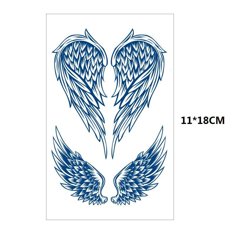 Herbs Gradual Change Jellyfish Planet Feather Snake Big Pattern Geisha Slowly Color Simulation Water Transfer Tattoo Sticker