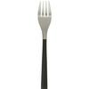 Sori Yanagi's Simple, Easy-to-use Cutlery, the Tsubame-Sanjo Stainless Steel Dessert Fork with a Black Handle and Four Blades, Features a Refined Desi