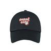 LOLONG SEOUL CITY NEEDLEPOINT HAT - BLACK