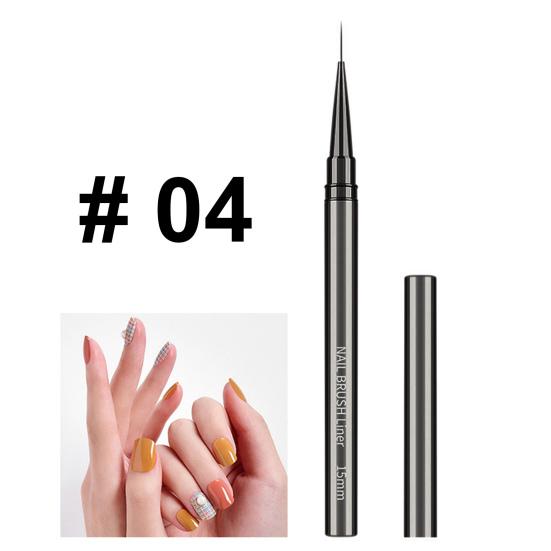 1/5 шт., кисть для дизайна ногтей, ультратонкие нейлоновые волосы, удобная ручка, металлический корпус, портативный, для начинающих, профессиональных, для самостоятельного дизайна ногтей, цветной лайнер для рисования, ручка для нанесения точек