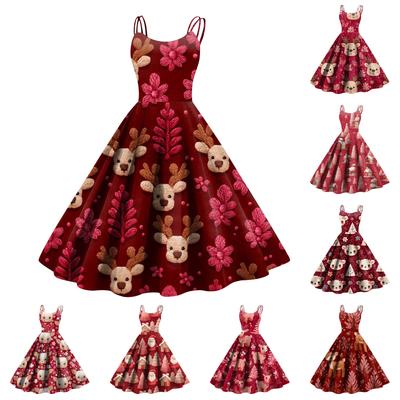 Женское платье с принтом, сексуальное, с открытыми плечами, в стиле панк, винтажное