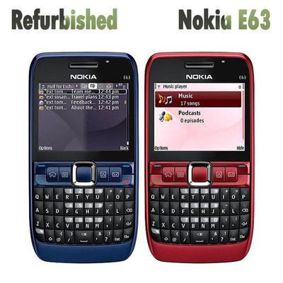 Восстановленный Оригинальный Nokia E63 Разблокированный 3G Мобильный телефон с 1 SIM