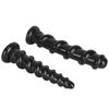 Super Large Threaded Masturbator Black PVC Butt Plug Dildo Anal Fisting Sex Toy Realistic Penis Big Dick