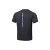 Li-Ning Cool Tea T Повседневная спортивная быстросохнущая удобная дышащая футболка с коротким рукавом для мужчин, топы, черный цветок-серый ATSU725-2