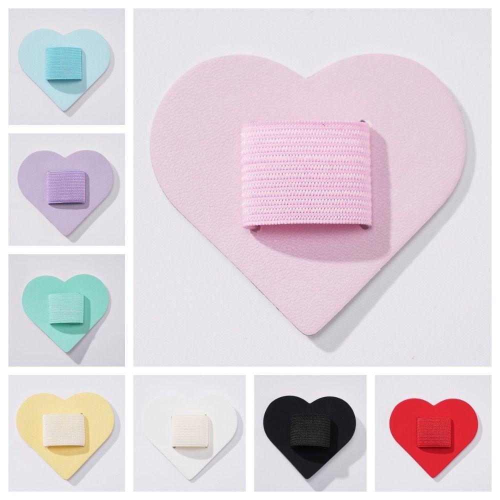 Self-adhesive Aesthetic Pen Holder Love Shaped Kawaii Stationery Fashionable Pencil Loop Planner