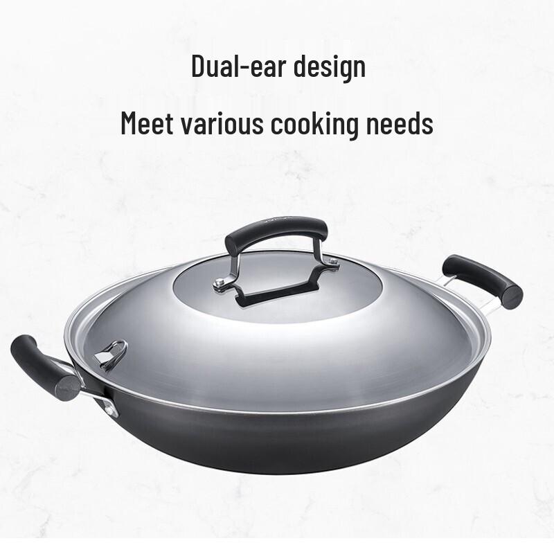 Supor True Rust-Proof Cast Iron Double Handle Wok