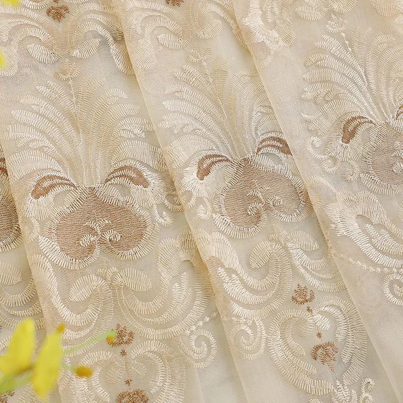 Европейский стиль, занавеска для гостиной, вышитая перегородка, занавеска для спальни, эркера, карниз для штор