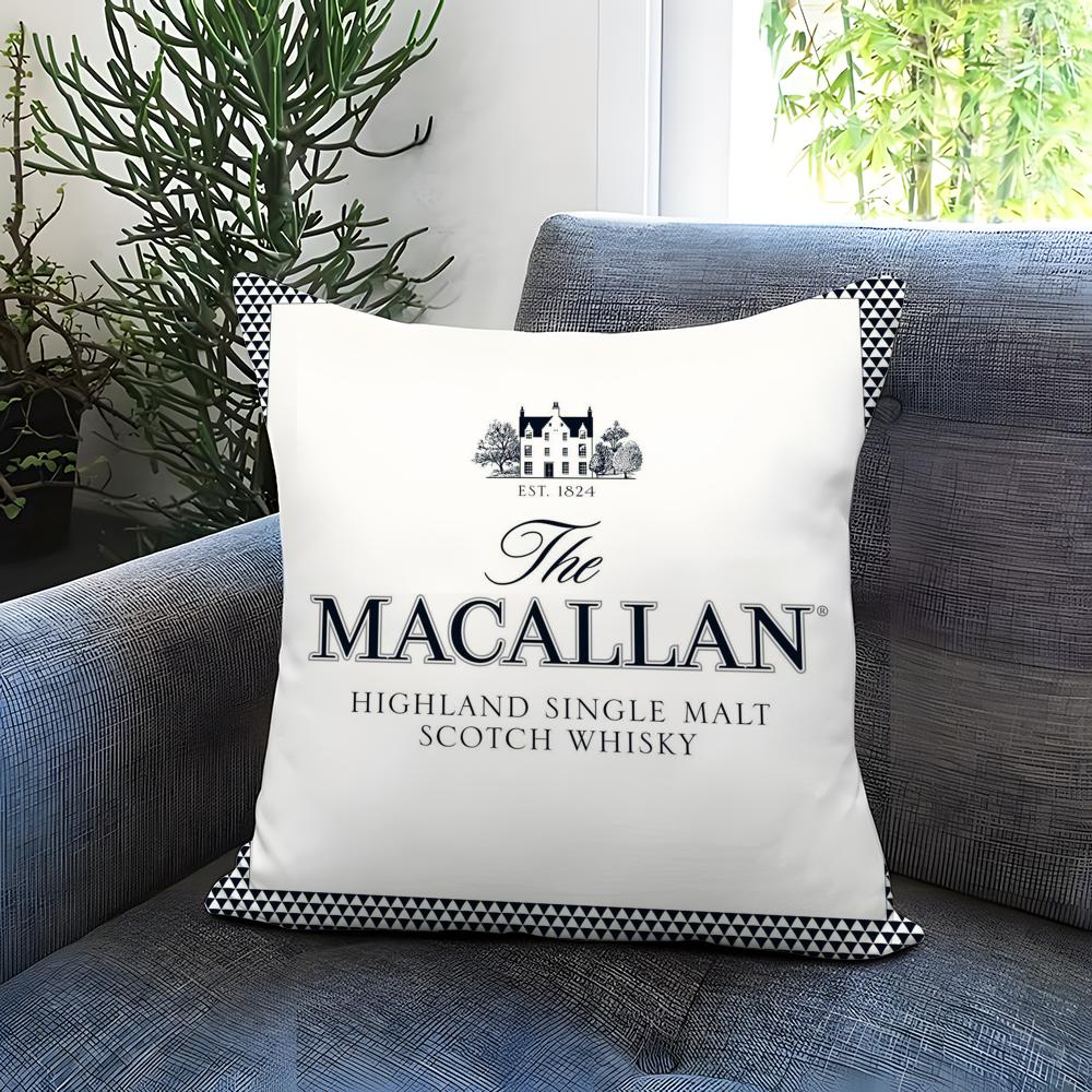 Модный Чехол для Подушки с Логотипом Виски Macallan NS Удобный Двусторонний Чехол для Подушки Идеально для Автомобиля Дивана Спальни И Другое