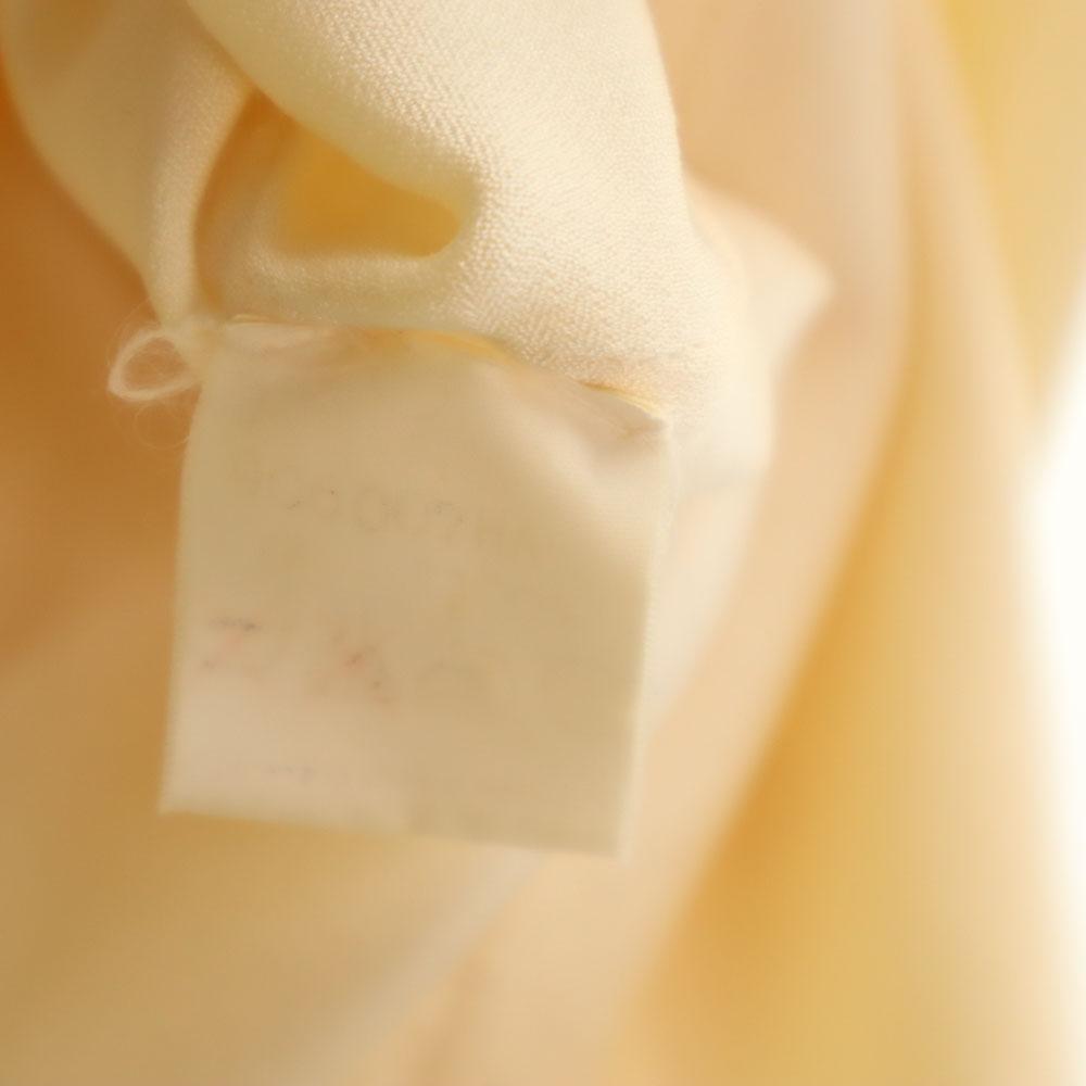 Hermes Блузка из французского шелка с длинным рукавом 38 бежевая Женская Б/у