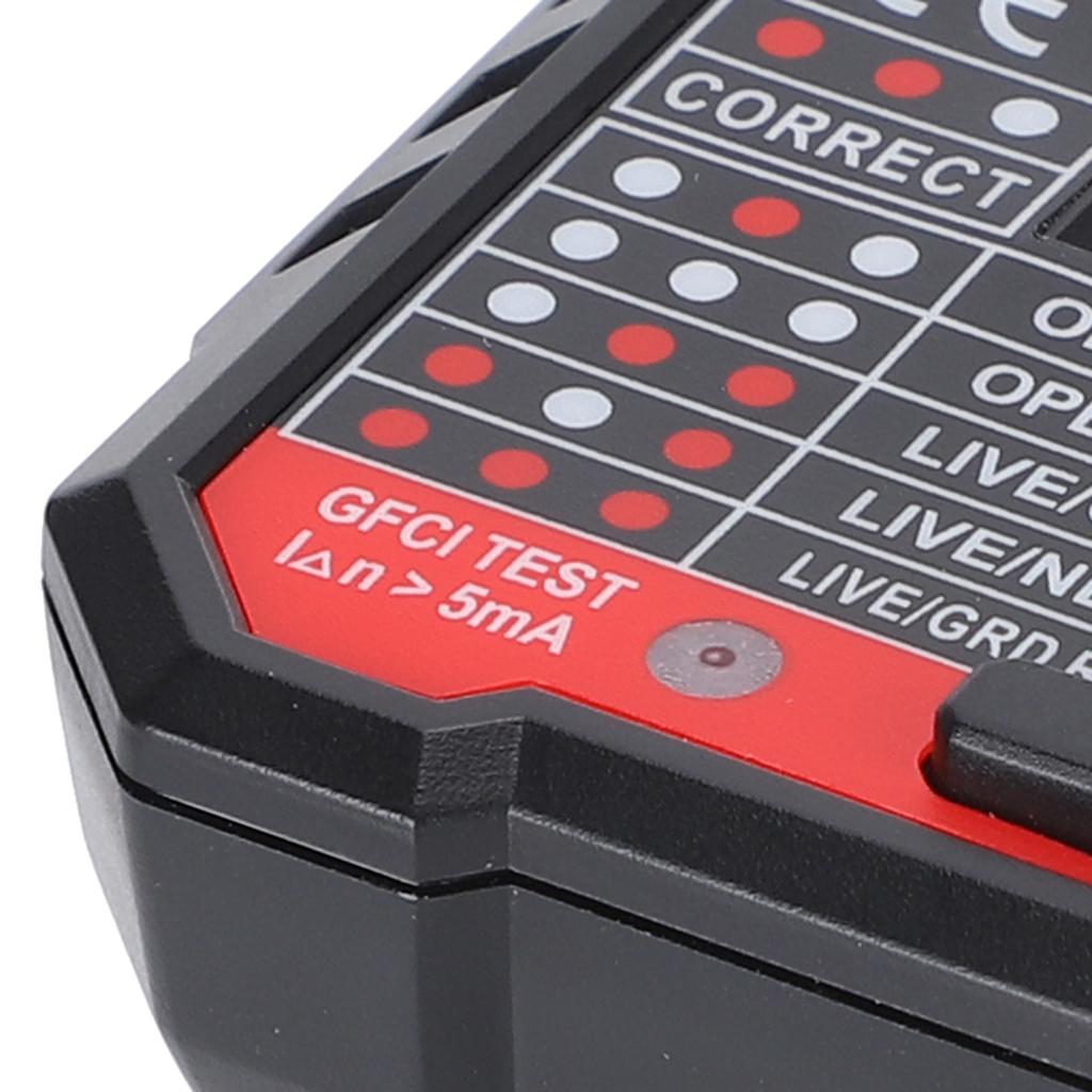 HT106B Цифровой дисплей Детектор розеток Вилка для стены Тестер автоматического выключателя Вилка США 110-220 В