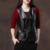 Spring Autumn New Women's Fashion Short Faux PU Vest Outwear Soft Leather Sleeveless Jacket Waistcoat Female Clothes Y18