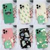 For Apple iPhone 11 12 13 14 15 Pro Max X XS XR SE 6 7 8 Cases Cover Cute Dinosaur Liquid Soft Silicone Shockproof Anti Drop For iPhone Shell Bumper