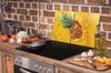 SZKLANA PŁYTA OCHRONNA NA KUCHENKĘ 90x52 ANANAS