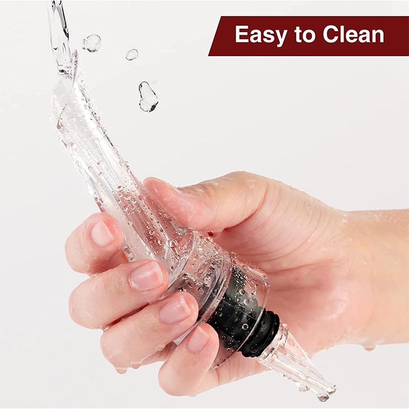 Wine Aerator Pourer Spout 2-in-1 Attaches To Any Wine Bottle for Improved Flavor Red Wine Decanter with Aerator JT73