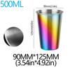 350/500ml 304 Stainless Steel Metal Cup Beer Cups Wine Coffee Household Office Bar Travel Camping Mugs Drinking Coffee Tea Mug