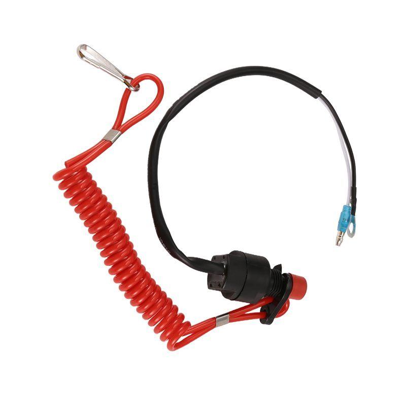 P-Premium-Boat Motor Emergency Kill Stop Switch For /Tohatsu Outboard Stop Kill Switch Cut Off Switches With Safety Tethe
