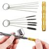11Pcs/Set Cleaning Brush Airbrush Cleaning Needle & Brush Set Airbrush Spray Nozzle  Repair Tool Kit