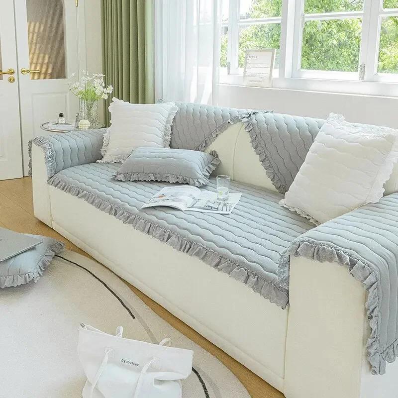 Супер мягкий чехол для дивана, утолщенный плюшевый диван, полотенце, одеяло, универсальный осенне-зимний диван, коврик, подушка для гостиной, чехлы для диванов