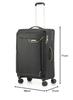 American Tourister APPLITE 4.0 Suitcase, Spinner 71/27, Medium Size, Expandable, Lightweight, 76/85L, 71cm, 2.6kg, Black Mustard