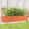 VidaXL Planter Wax Brown 110x40x23 Cm Solid Pine Wood, Outdoor Planter, Flower Box, Plant Box, 847230