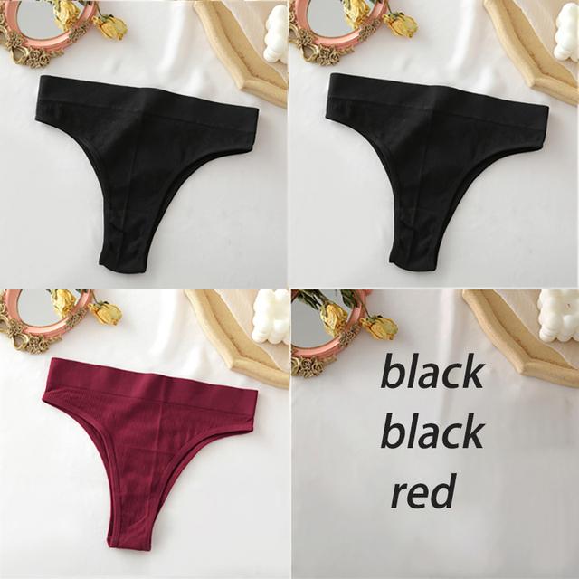 Women's Panties Seamless High Waisted Underwear Women Comfortable Panties Women Sexy Underpants For Women 3PCS/Set