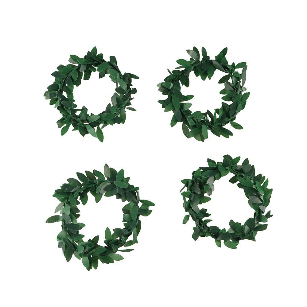 10pcs Natural Woven Handmade Napkin Ring Plastic Table Decoration  Farmhouse