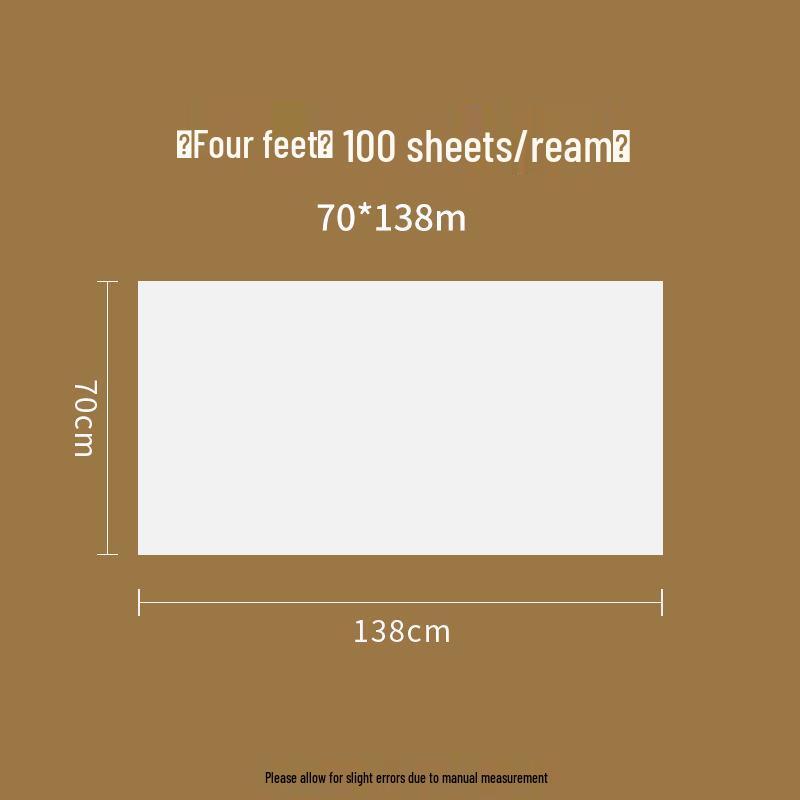 100 Sheets Calligraphy Brush Practice Paper - Semi-Ripe Xuan for Beginners & Chinese Painting