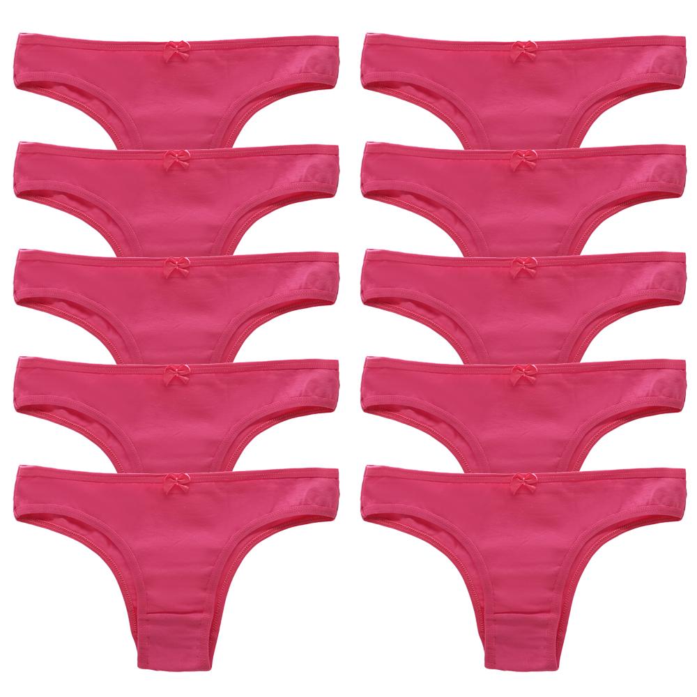 Panties for Woman Cotton Sexy Underwear Ladies Bikini Girls Briefs Soft Knickers Low Waist Intimates Lingerie 10Pcs/set
