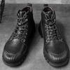 Retro Martin Boots Men's Motorcycle Tooling Boots Autumn