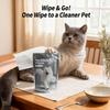 Jestrem Салфетки-перчатки для чистки животных для собак и кошек, Очищающие и одноразовые салфетки для купания для